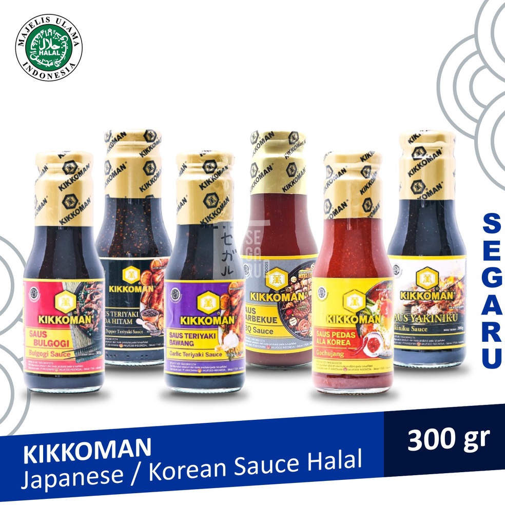 

37 KIKKOMAN Gochujang Bulgogi Garlic Teriyaki Blackpepper Yakiniku BBQ 300 gram ➜Ready