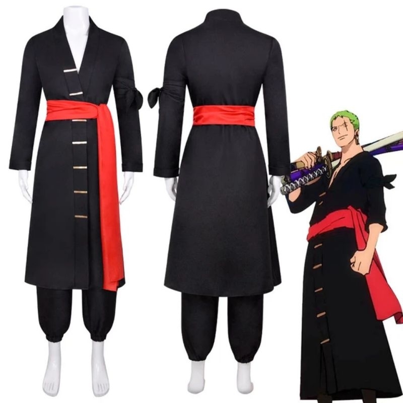 RORONOA ZORRO BLACK VERSION/KOSTUM COSPLAY RORONOA ZORRO/ONE PIECE