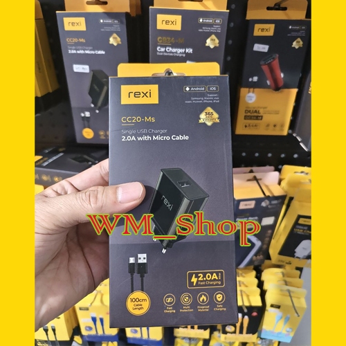 REXI CC20-Ms Travel Charger Micro Fast Charging 2.0A