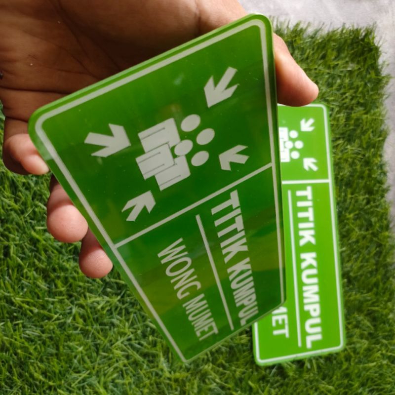 TITIK KUMPUL WONG MUMET , PAPAN AKRILIK TITIK KUMPUL WONG MUMET , PAPAN RAMBU TITIK KUMPULCUSTOM 10x