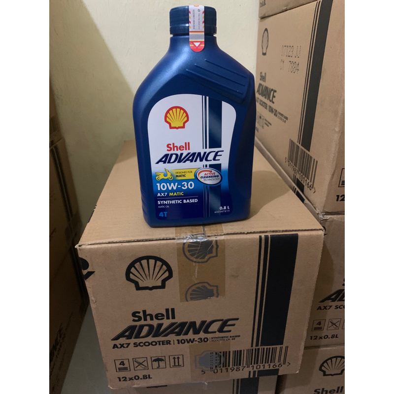OLI SHELL AX7 MATIC SAE 10W-30 800 ML ( 1 DUS / 12 BOTOL ) ORIGINAL OLI SHELL AX7 MATIC 10W-30 800 M