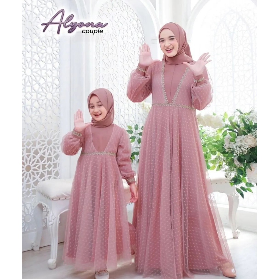 Ekstra benefit Gamis couple Inara Gamis Couple ibu anak Gamis couple anak perempuan dan ibu Gamis an