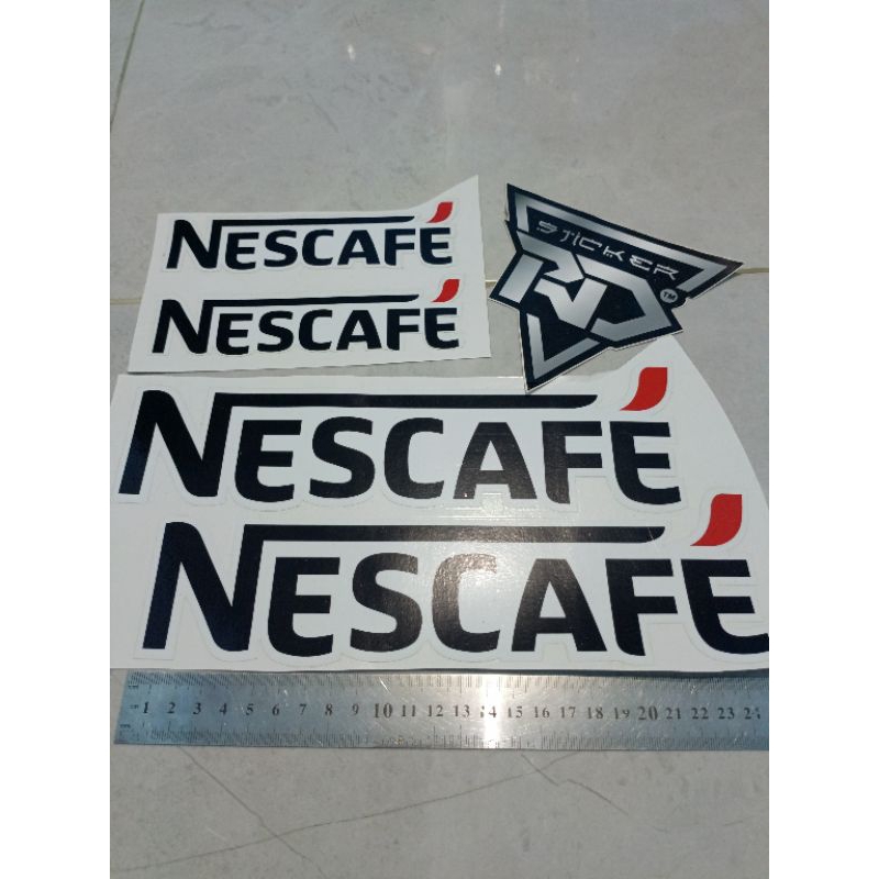 striping nescafe/ sticker nescafe
