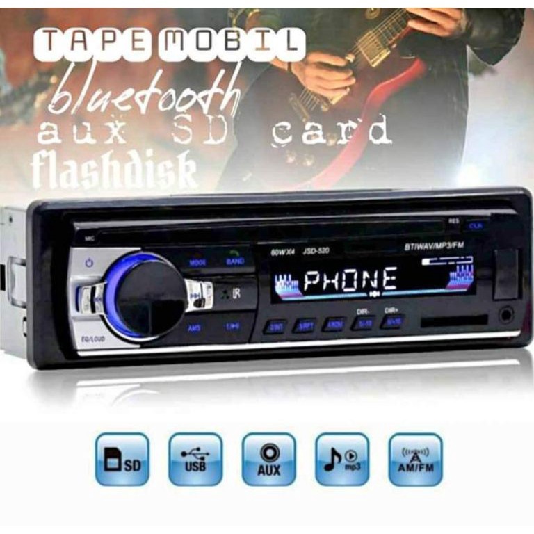 [CTJ] Zeepin Tape audio mobil bluetooth car MP3 / single din / Tape Mobil / Head unit / lagu / musik