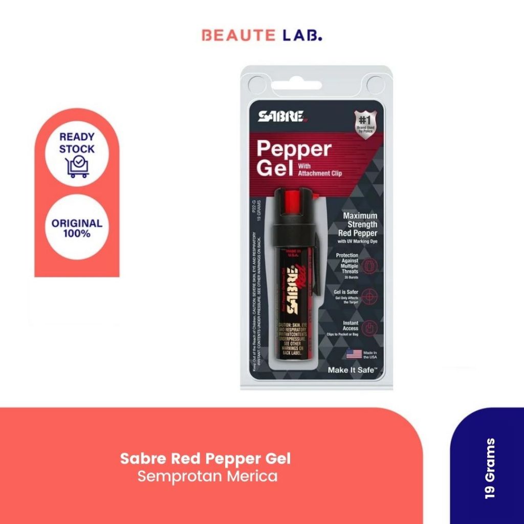 Sabre Red Pepper Gel Maximum Strength with Attachment Clip - Original