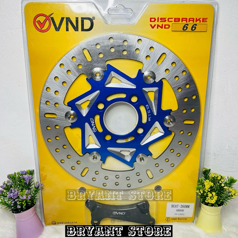 PIRINGAN DEPAN CAKRAM VND ORIGINAL AK 66 260MM BEAT SCOOPY GENIO SPACY VARIO 110 125 150 160 CBS AK66 260 MM CNC FLOATING VARIO110 VARIO125 VARIO150 VARIO160 BRAKE DISK DISC DISCBRAKE DISKBRAKE