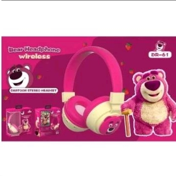 Headset bando bluetooth lucu imut lotso , Pooh