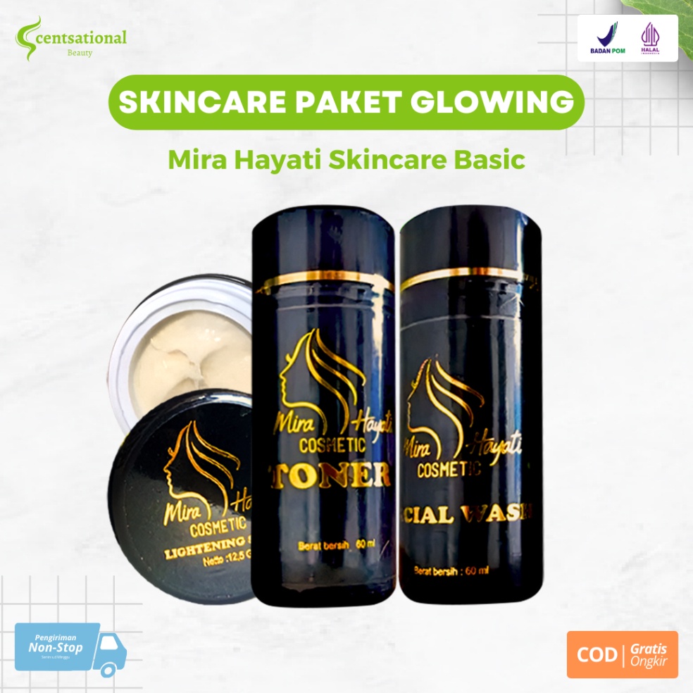 [♡U49➤] Skincare Mira Hayati MH Kosmetik Asli Original BPOM Mirahayati Official Paket Basic Kerenz