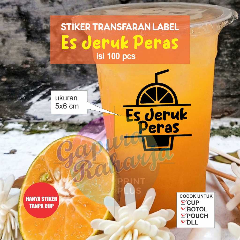 

Stker Transfaran Kemasan Es Jeruk