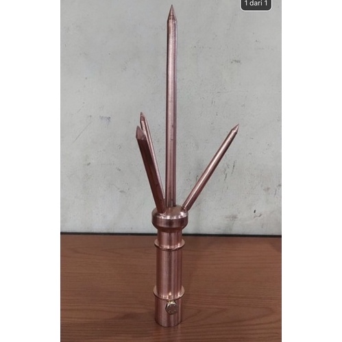 Stock Banyak.. Tombak Anti Petir Trisula / penangkal petir trisula 1 set 04X