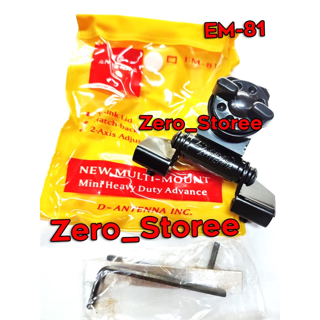 Star D Antenna EM-81 Bracket breket Antena Bagasi Mobil EM81 Breket kap mobil Jepitan dudukan antenn