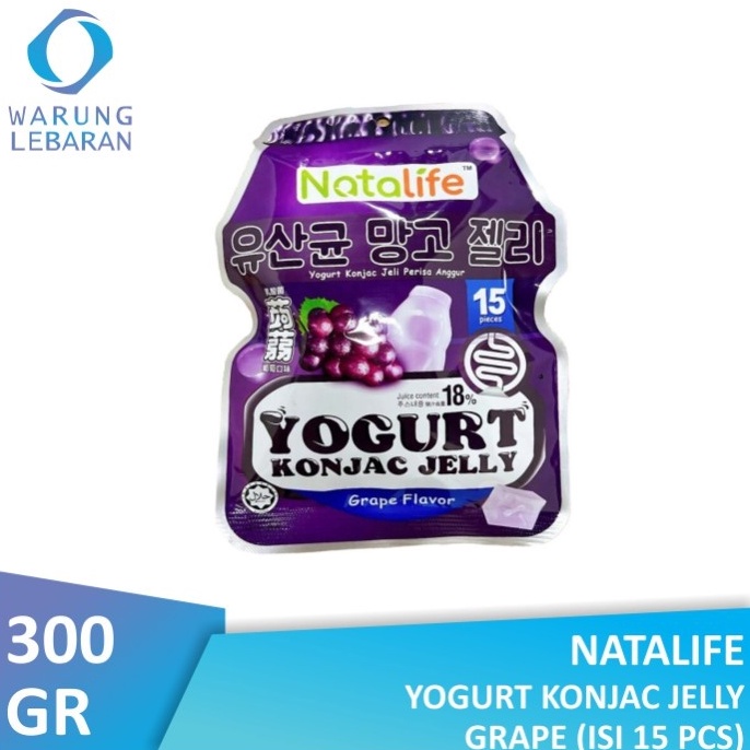 

[✩Y50➤] Natalife Yogurt Konjac Jelly Grape (Isi 15 Pcs) 300gr Discount