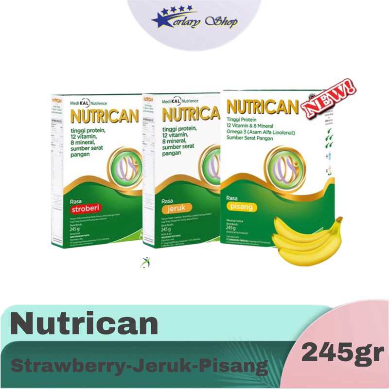 NUTRICAN - SUSU TINGGI PROTEIN NUTRISI KHUSUS PASIEN KANKER - RASA JERUK & STROBERI dan PISANG
