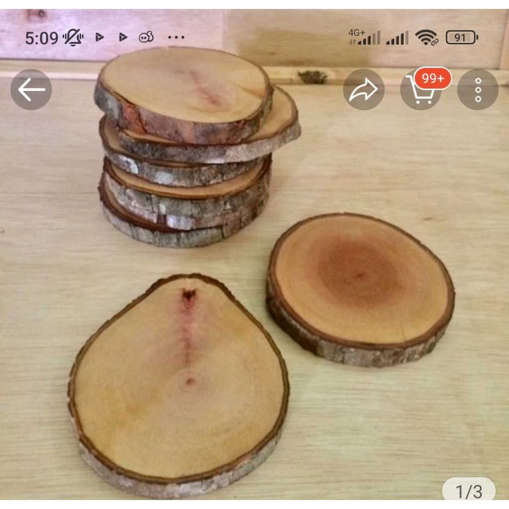 wood slice/ potongan kayu / coaster