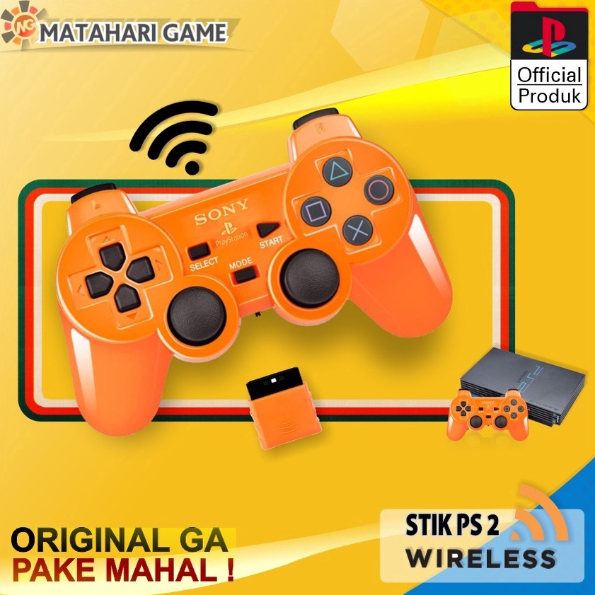 ✨COD✨ Stik Stick PS2 Wireless - Stik PS2 Wireless Original SONY Dualshock Getar 