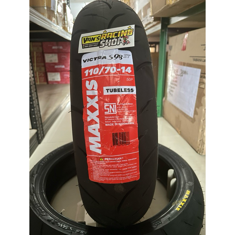 Ban Maxxis Victra 110 70 14 Tubeless Ban PCX 150 Upsize PCX 160 Depan 110/70-14