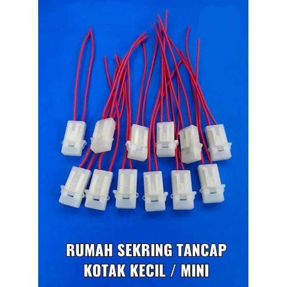 FUSE SOCKET HOLDER BOX / RUMAH SEKRING TANCAP KERAMIK KOTAK KECIL MINI UNIVERSAL BEBEK MATIC SHOGUN 