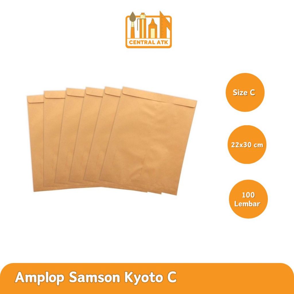 

AMPLOP SAMSON KYOTO C UKURAN 27 CM X 18.5 CM (1 PAK)