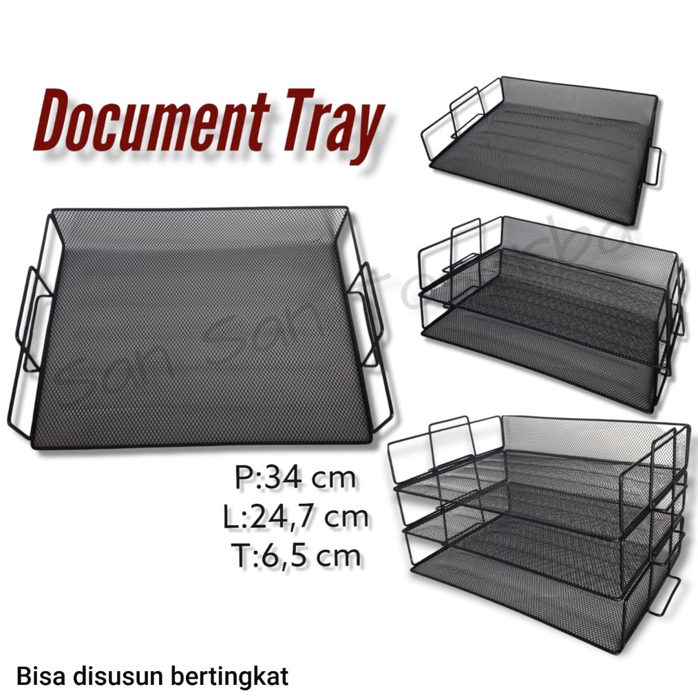 

✨12.12✨ COD [SST] Document Tray 1 Tingkat/Tempat File/Letter Tray 1/Tempat Dokumen serbuuu !