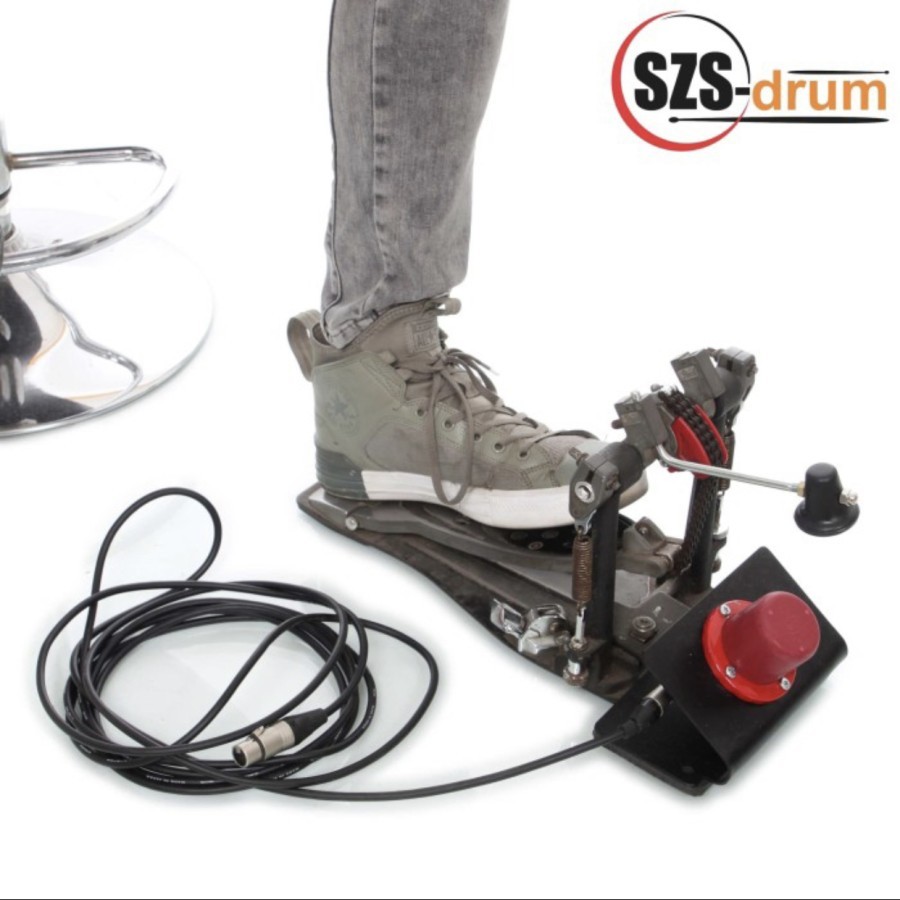Kick Pad Electric SZS Compact For Single Pedal with Spesial Beater