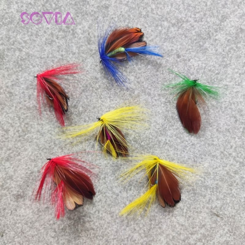 Mata pancing kail serangga / umpan serangga (bentuk rambut / bulu)