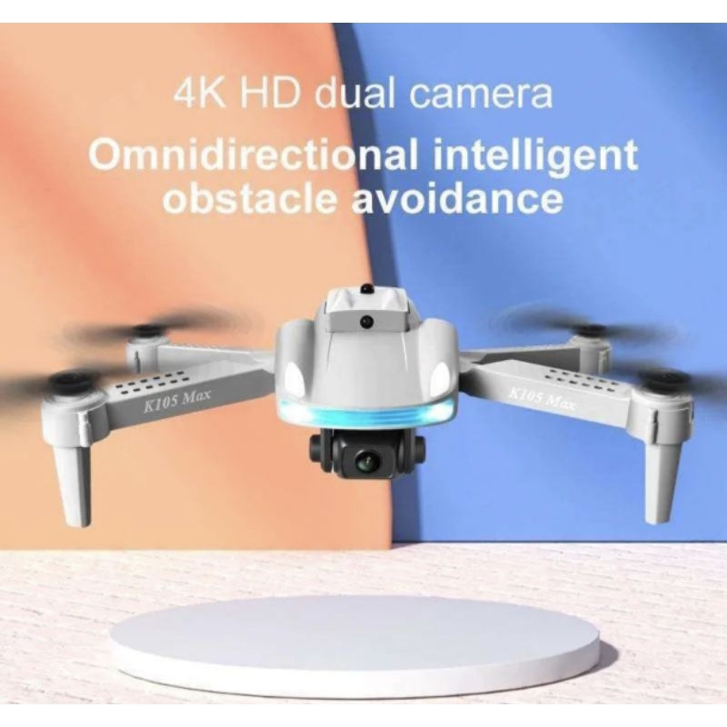 Drone Camera 4K Quadcopter RC WiFi Dual OMNIDIRECTIONAL Perekam Terbang Stabil