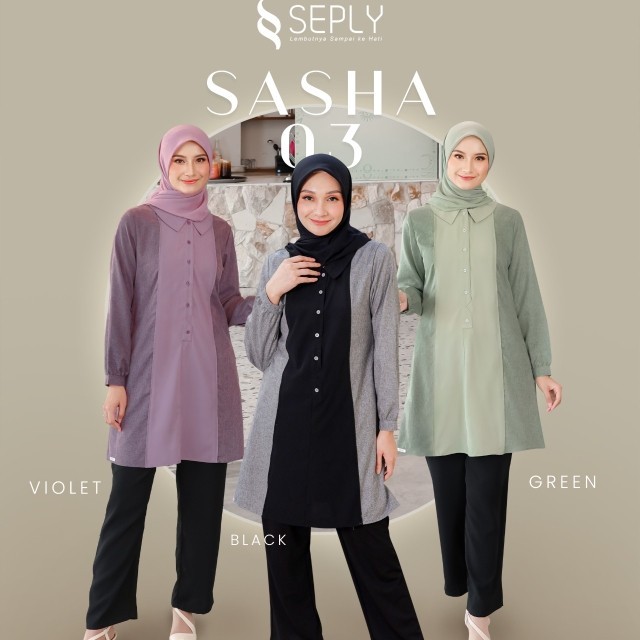 BAJU TUNIK WANITA SASHA 03 BY SEPLY