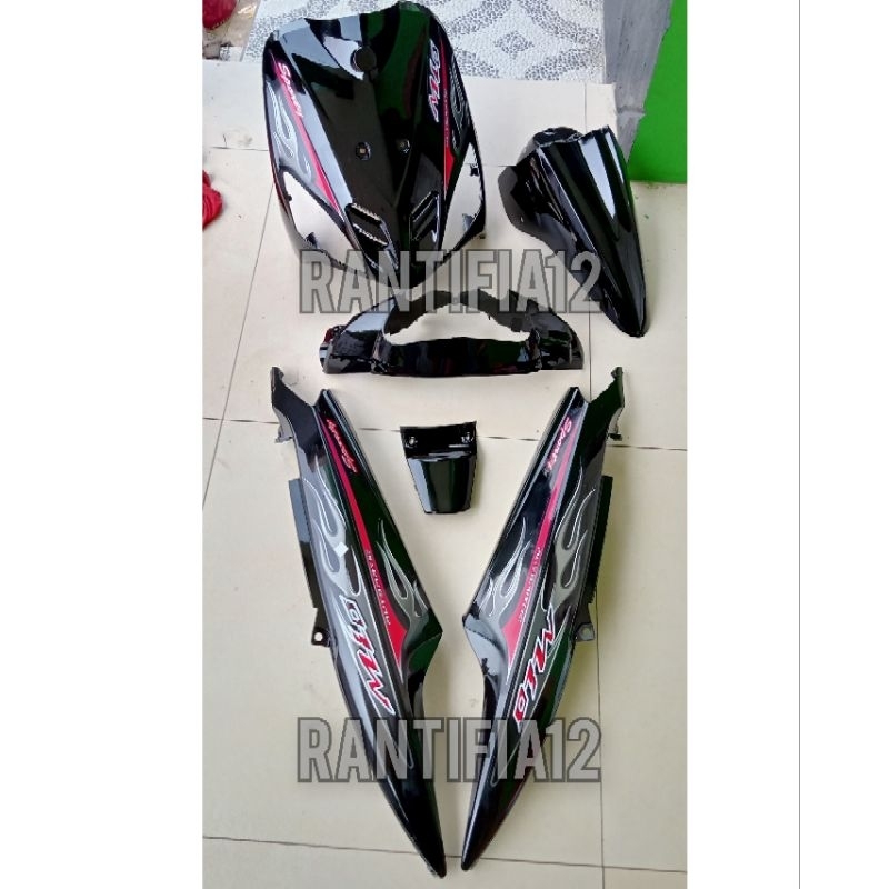 bodi Mio sporty Full set Hitam bodi motor yamaha Mio Lama Mio sporty 2006