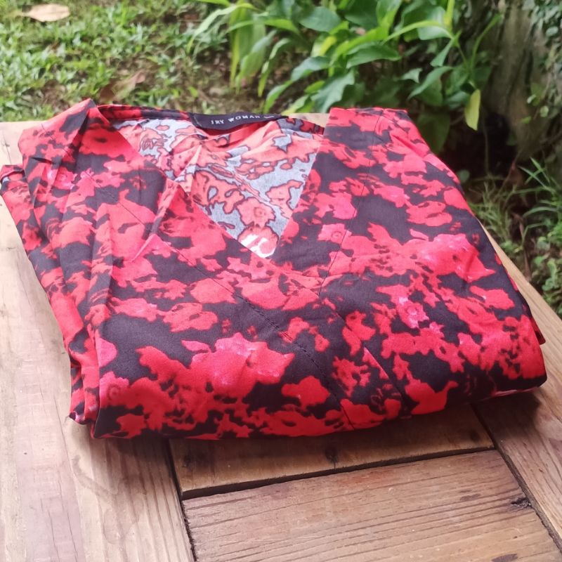 Dress Red Black Preloved - Bonus Topeng Carnaval