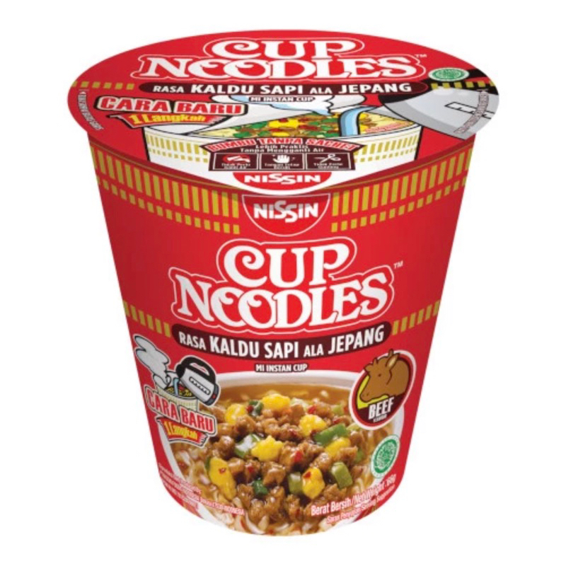 

Nissin cup noodle rasa kaldu sapi ala jepang 66GR