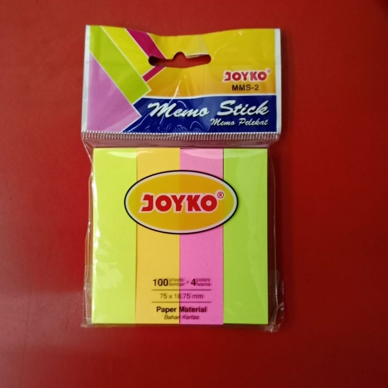 

Memo Stick JOYKO MMS-2 | 4 Warna - 100 Lembar/Warna