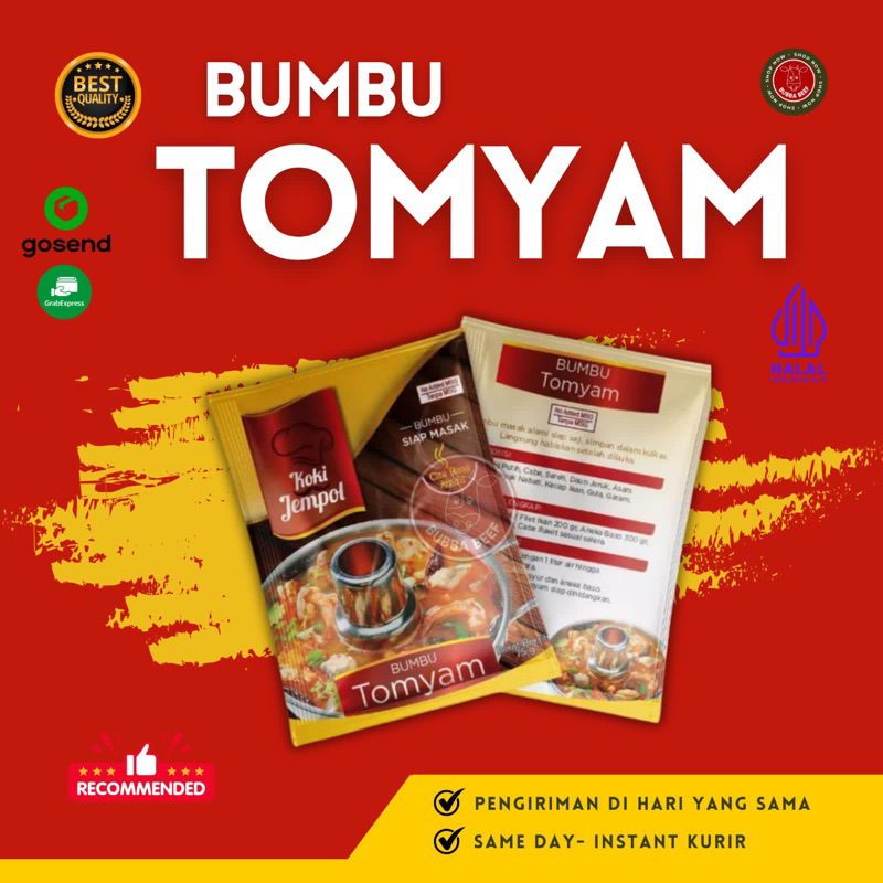 

Bumbu Tomyan Koki Jempol/Bumbu Koki Jempol Steamboat/Bumbu Masak Instan Tomyam/Koki Jempol Bumbu Steamnoat/Bumbu Stimbut/Bumbu Suki Koki Jempol/Bumbu Kuah Steamboat/Koki Jempol Bumbu Kuah Ramen/Bumbu Kuah Bakso/Bumbu Masak Instan Premium