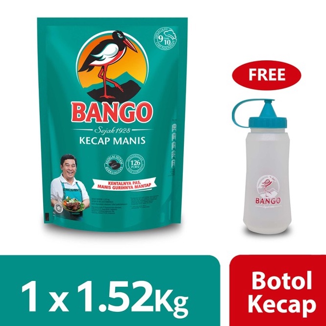 

Mur4h Bango Kecap Manis Pouch 1.52Kg Kecap Bulat Weekend