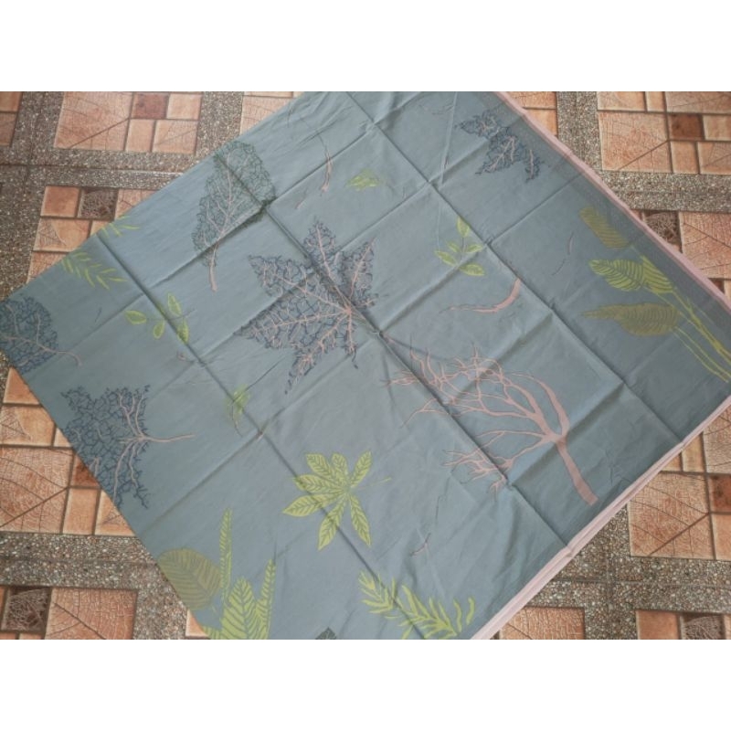 TERMURAH KAIN BATIK LAWEYAN SOLO MOTIF DAUN ECOPRINT TOSCA C217