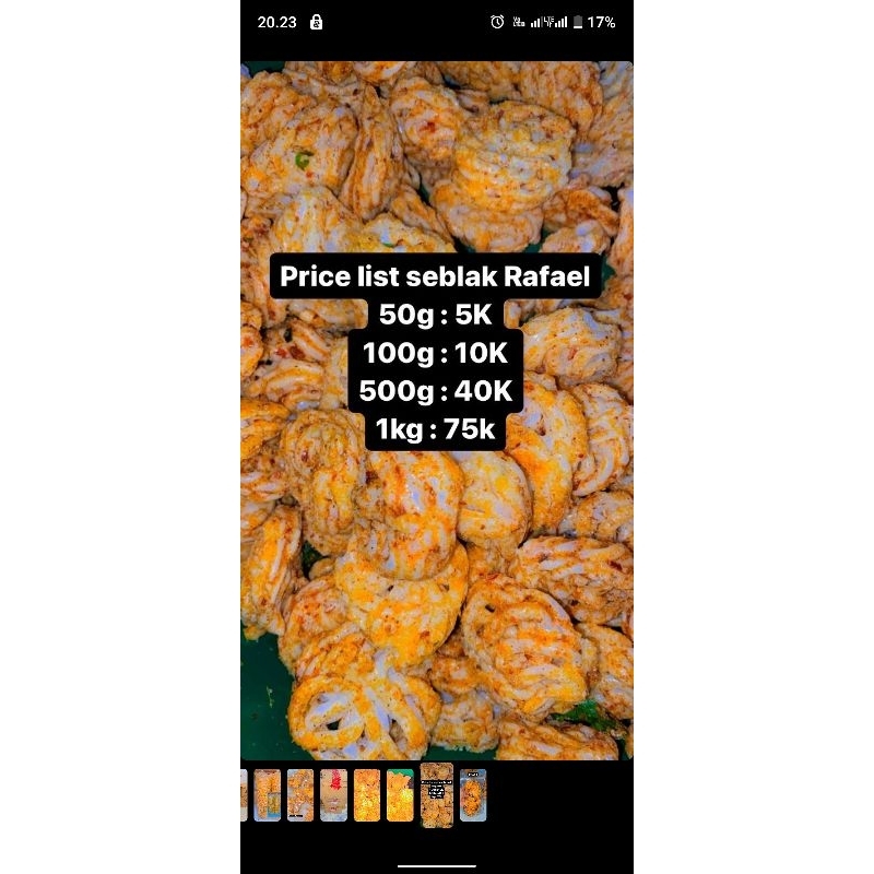 

Kerupuk seblak rafael