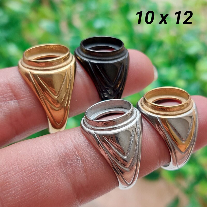 RING CINCIN TITANIUM SUPER DIM 10x12