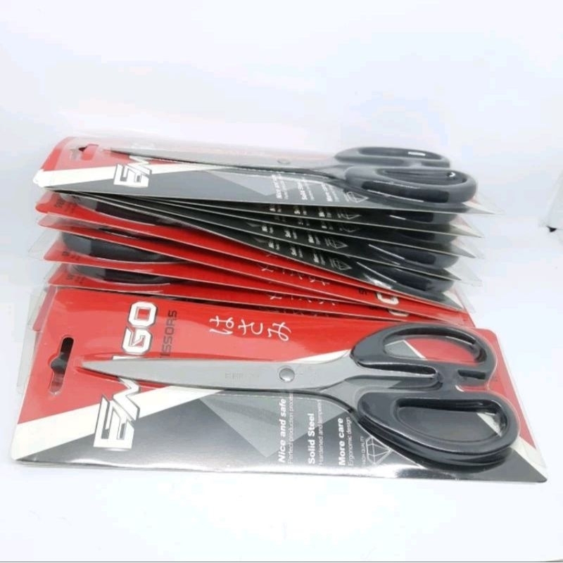 

(ISI 6 PCS)GUNTING BESAR SCISSORS /GUNTING KERTAS SERBAGUNA EMIGO EM185