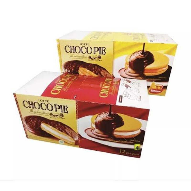 

LOTTE CHOCO PIE COKLAT / LOTTE CHOCO PIE KEJU / LOTTE CHOCO PIE CHOCOLATE / LOTTE CHOCO PIE CHEESE / LOTTE CHOCO PIE MARSHMALLOW ISI 12 PCS | CHOCOPIE