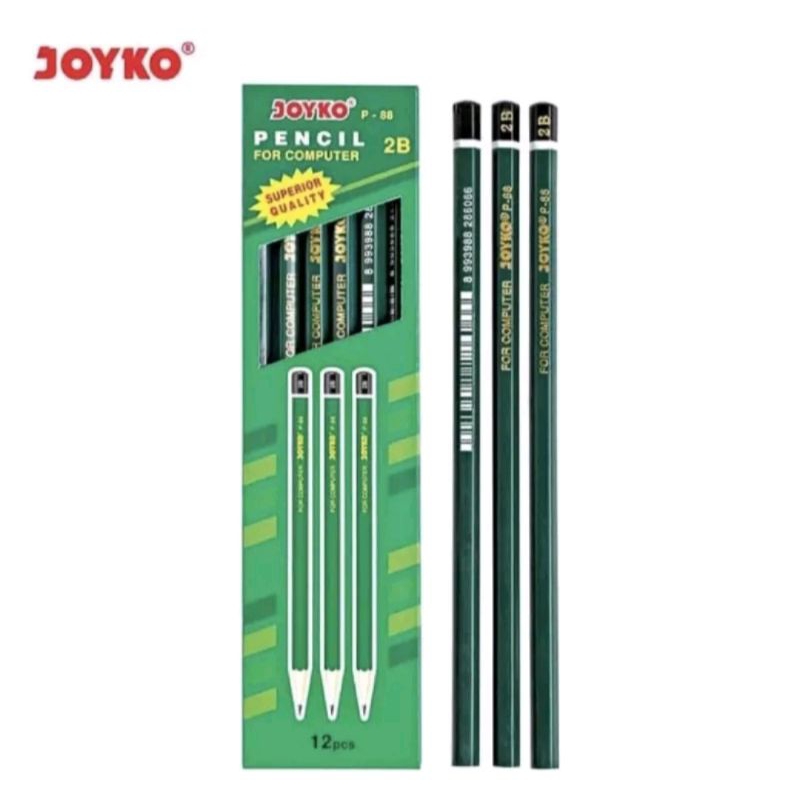 

PENSIL JOYKO 2B P-88/P-88ER/P-90/P-91 (12 BIJI)