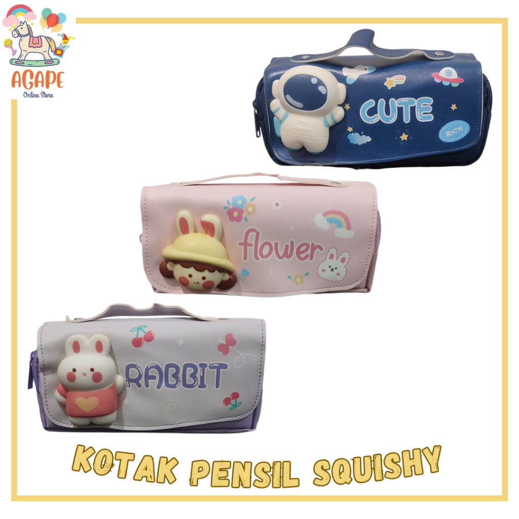 

Kotak Pensil Anak Squishy 3D Tempat Pensil Sekolah Anak Laki-Laki Dan Perempuan