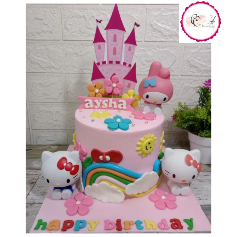 

Kue Ulang Tahun Hello Kitty / Kue Ultah Melody / Hello Kitty Cake