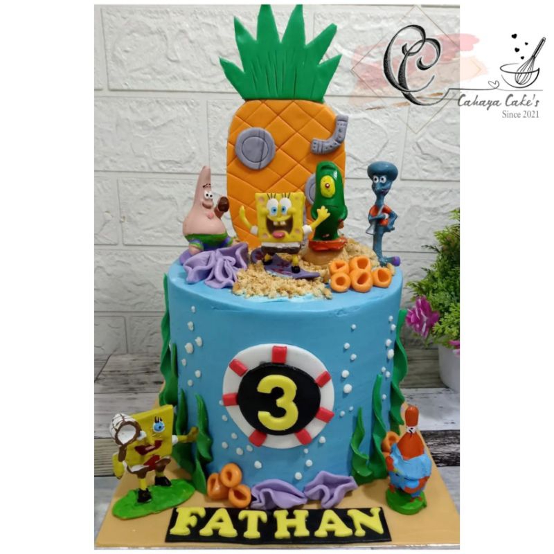 

SpongeBob Cake / Kue Ulang Tahun SpongeBob / Kue Ultah SpongeBob