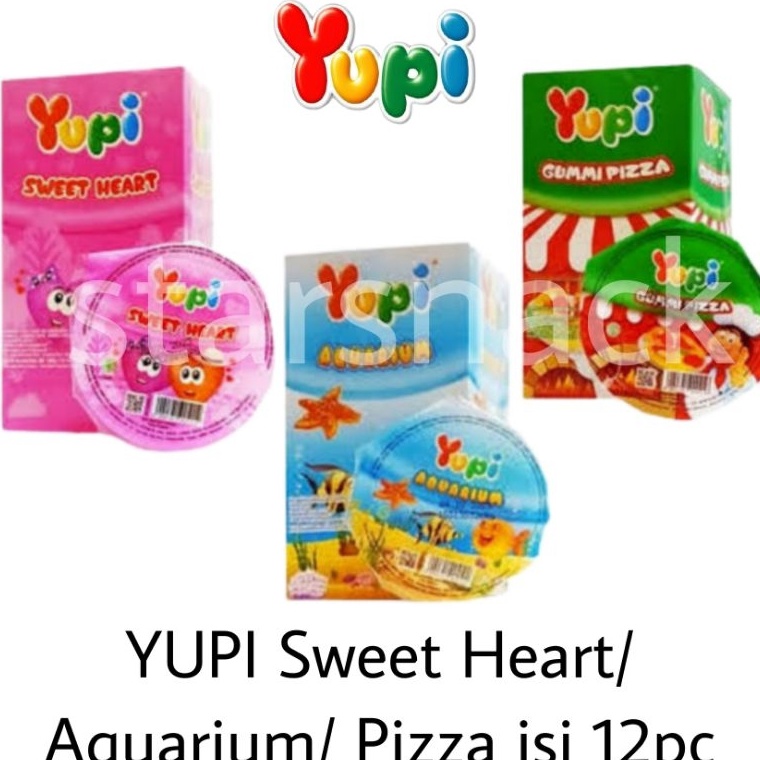 

S@le Yupi Sweetheart Pizza Aquarium isi 12pc Original