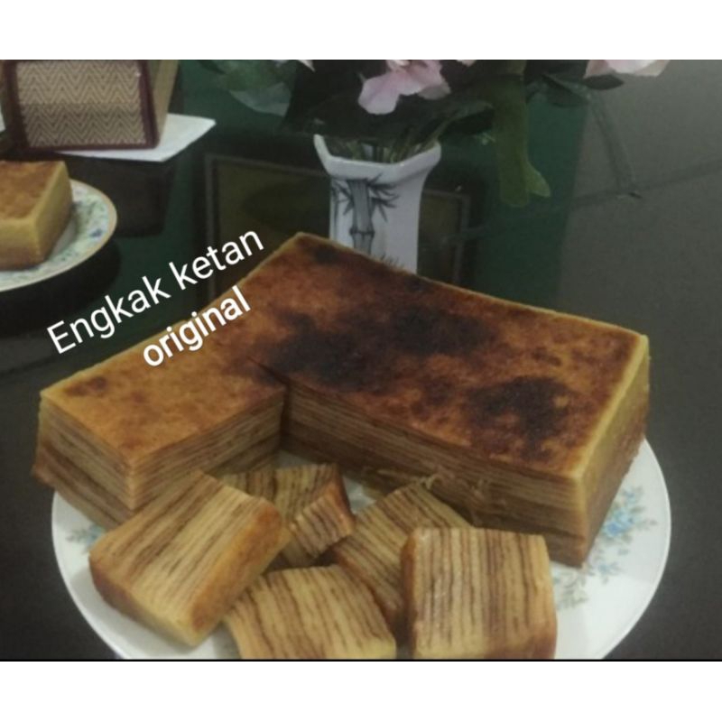 

Engkak ketan putih/kue khas palembang