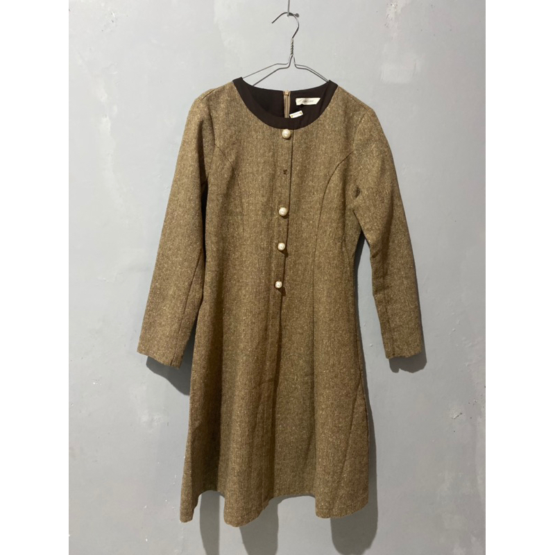 preloved dress tweed