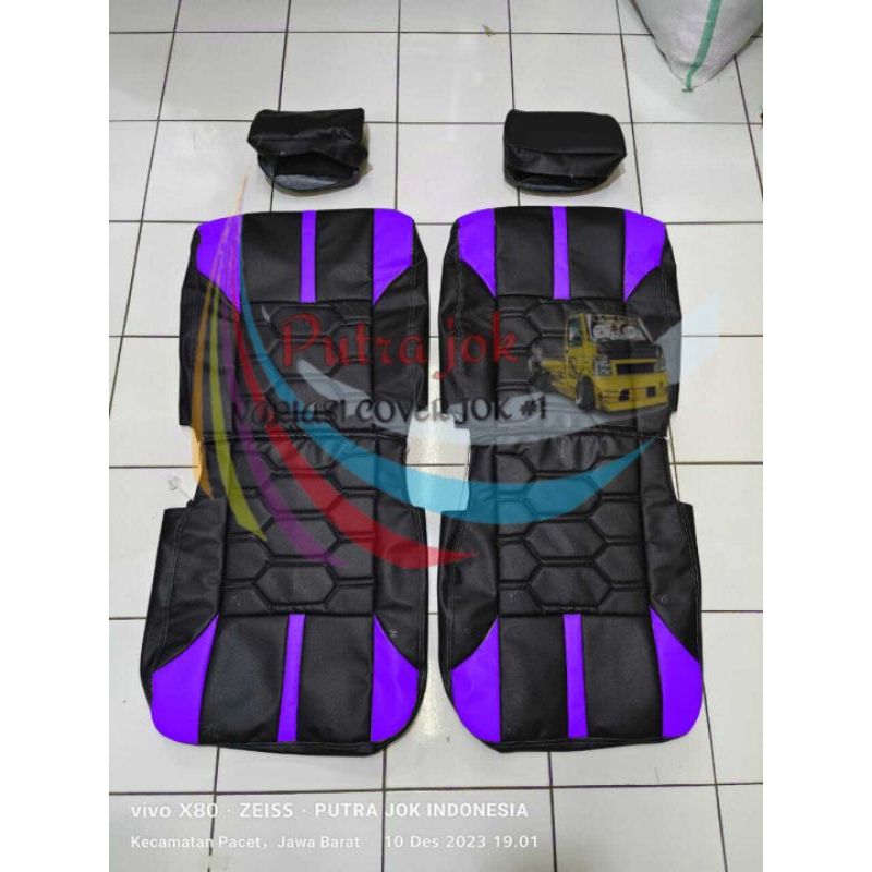 Cover jok mobil grandmax minibus motif tawon jok depan AST