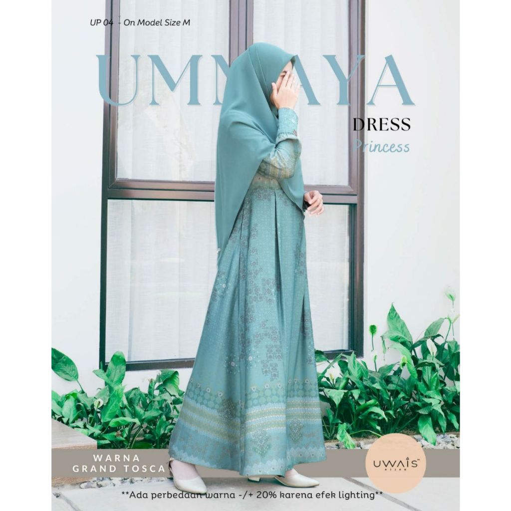 UWAIS - Ummaya Dress Princess Mom | Gamis Muslimah Dewasa | Sarimbit Lebaran Family Set 2024