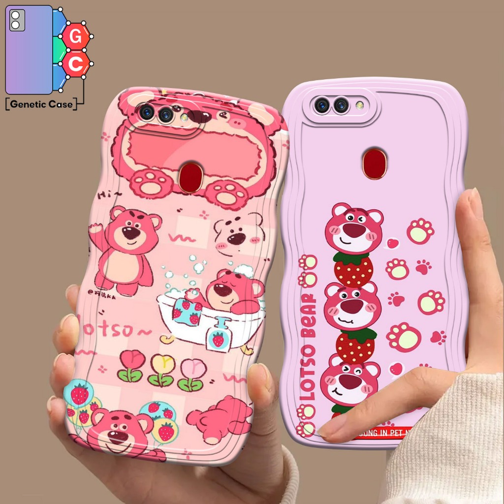 SOFTCASE WAVY WAVE SILIKON SOFT CASE CASING MODEL GELOMBANG MOTIF CARTOON  LOTSO CUTE FOR OPPO A5  A