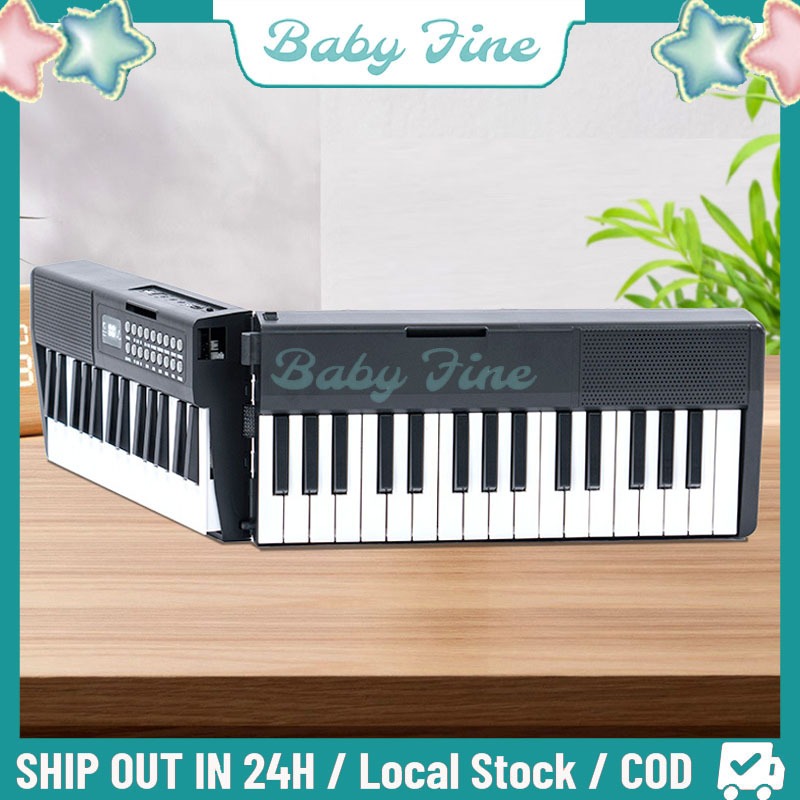 【COD】Piano Lipat Elektrik 61 Keys Keyboard Piano Alat Musik Keyboard Piano Elektrik Pintar 61/88-Tut