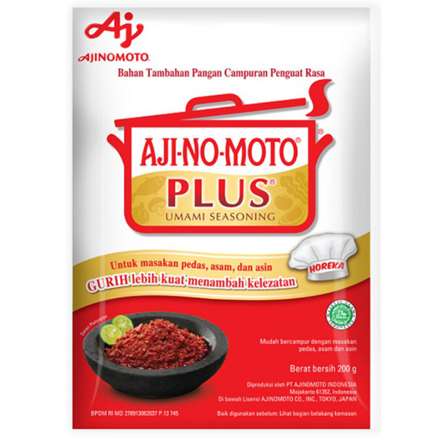 

AJI-NO-MOTO® PLUS® Penyedap Rasa MSG Lebih Kuat 200g